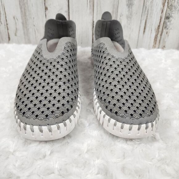 Ilse Jacobsen Tulip Perforated Gray Sneakers Size Euro 38 US 7.5-8 - Picture 10 of 10